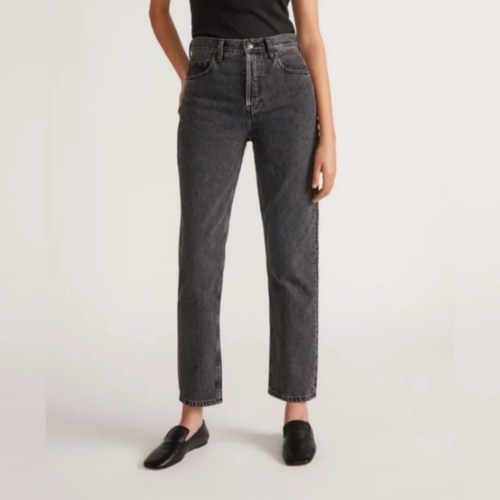Everlane The 90s Cheeky Crop Black Jeans 26